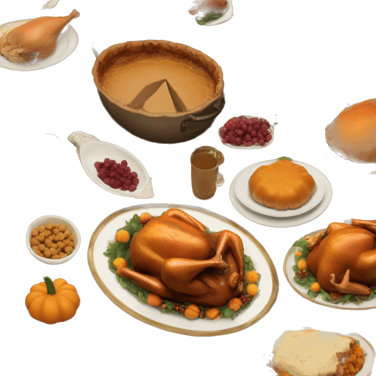 Aesthetic turkey thanksgiving emoji