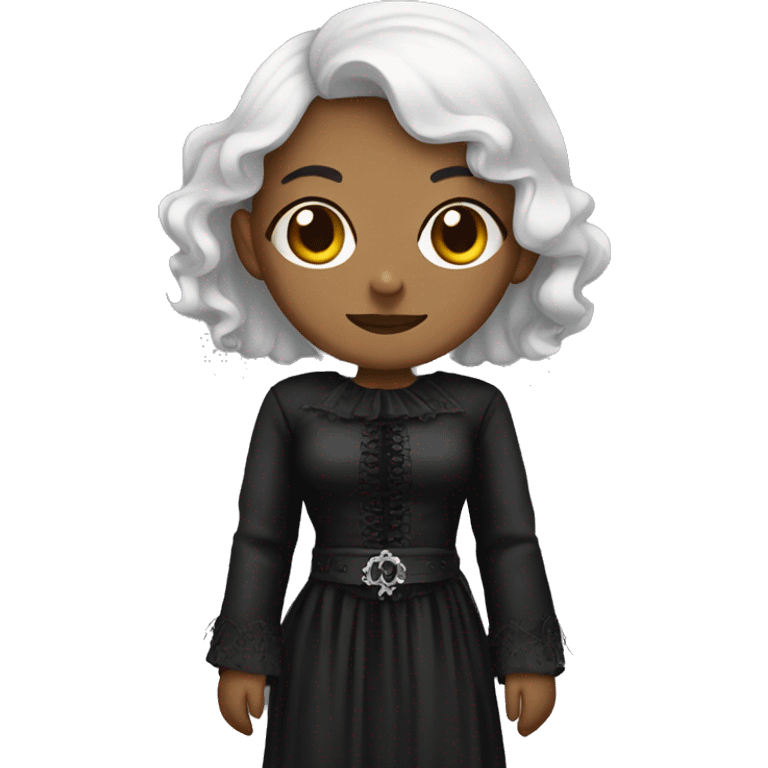 feminist with gothic clothing style emoji