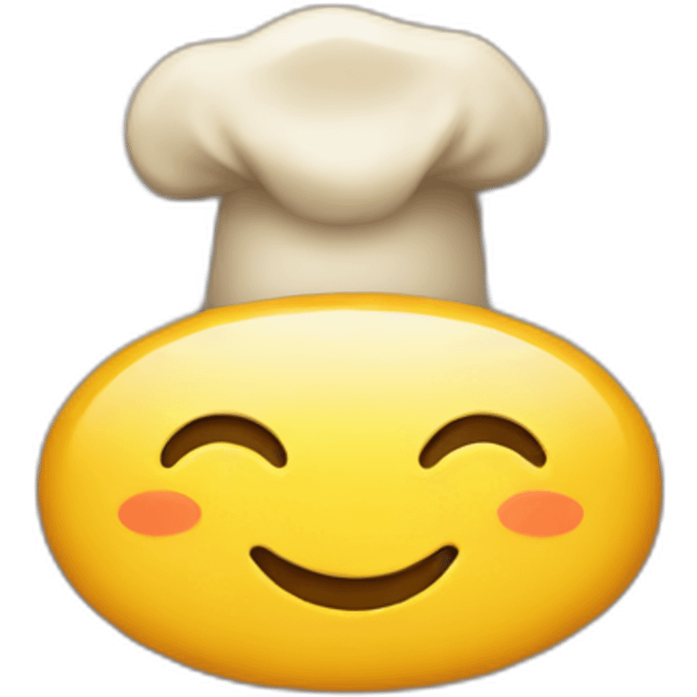 Smile and restaurant emoji