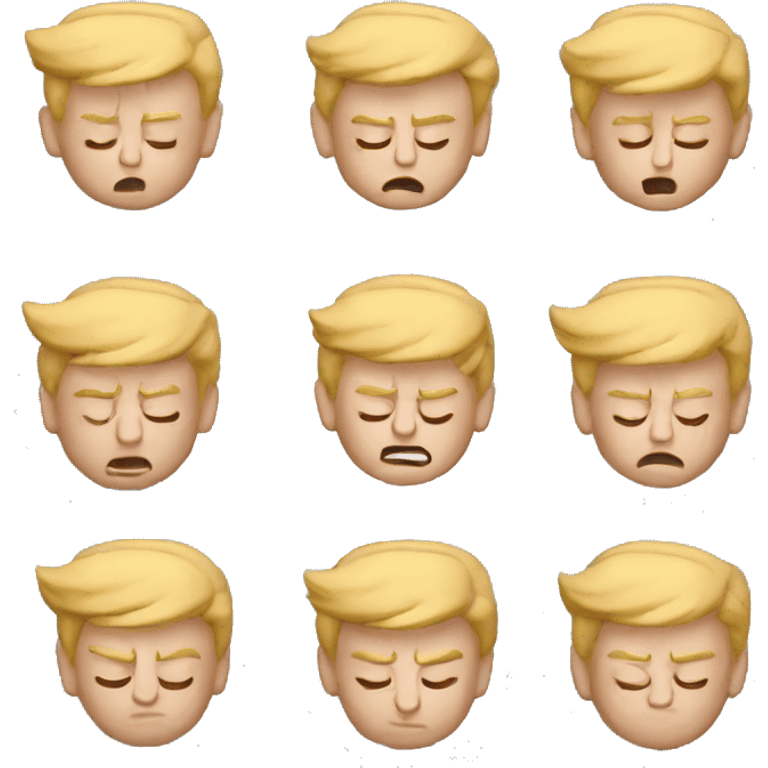 Donald Trump qui dort emoji