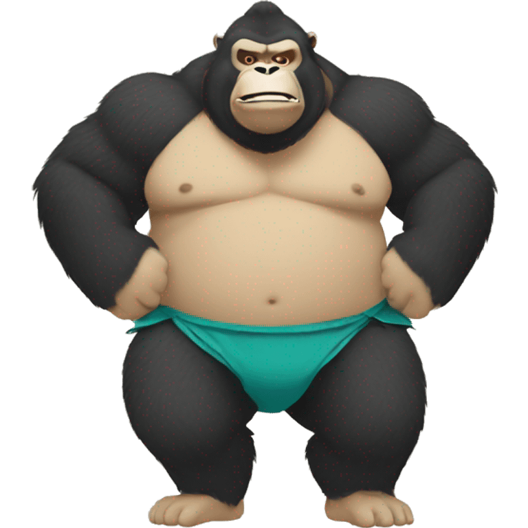 Sumo gorilla emoji