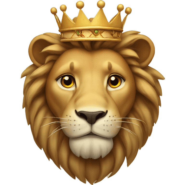 Lion with a crown  emoji