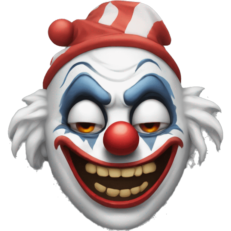 scary clown emoji