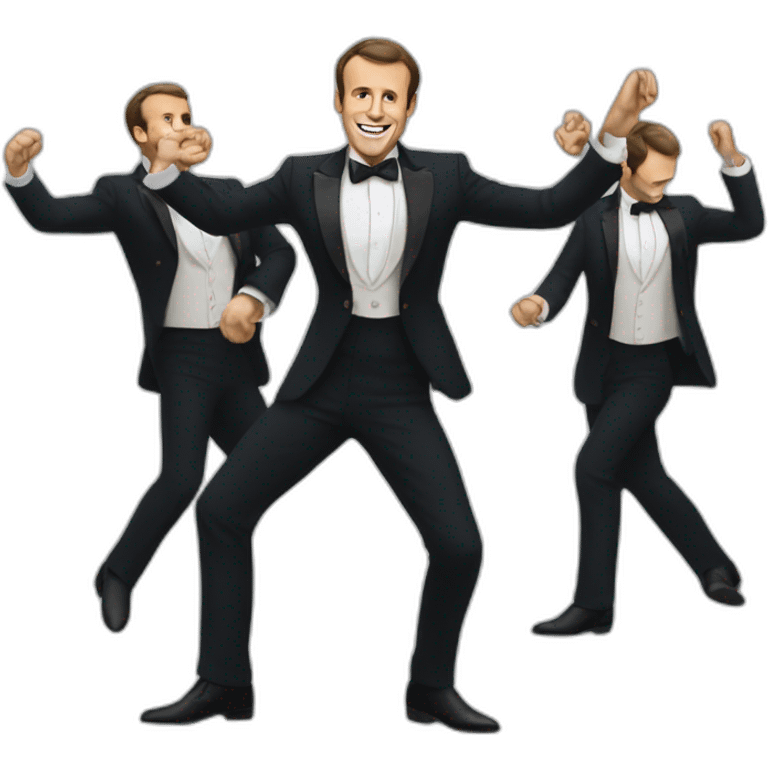 Macron dancing emoji