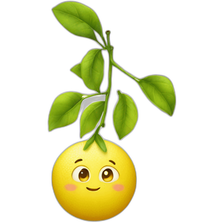 cute lemon charcter emoji