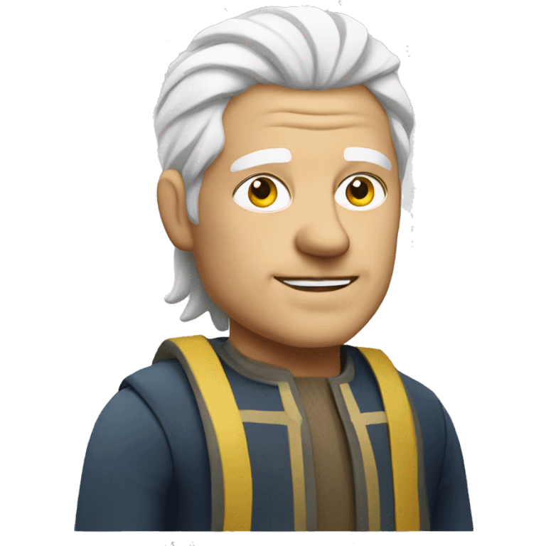 middle aged swedish man with  white and yellow hair emoji