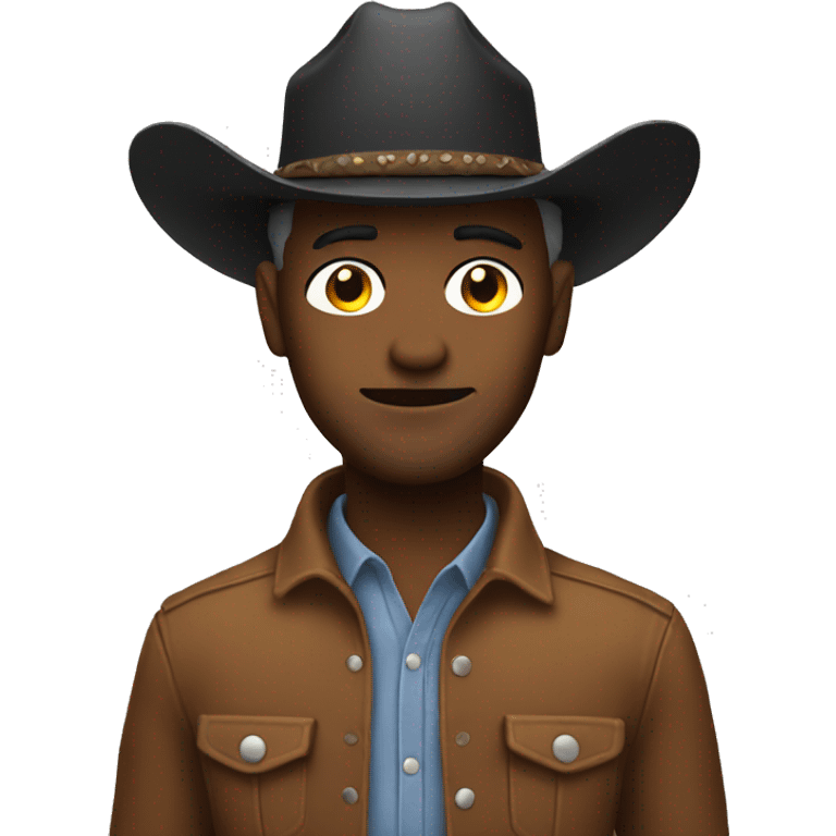 Cowboy with no hat emoji