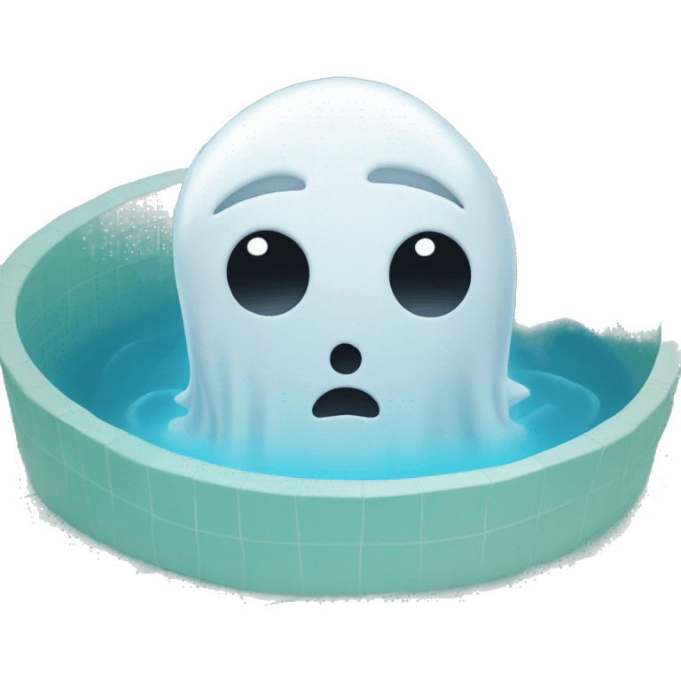 ghost in the pool emoji