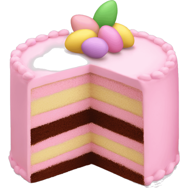 easter pastel light pink cake emoji