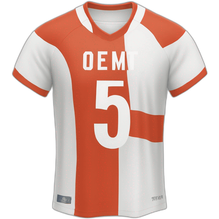 Soccer jersey no.5 emoji