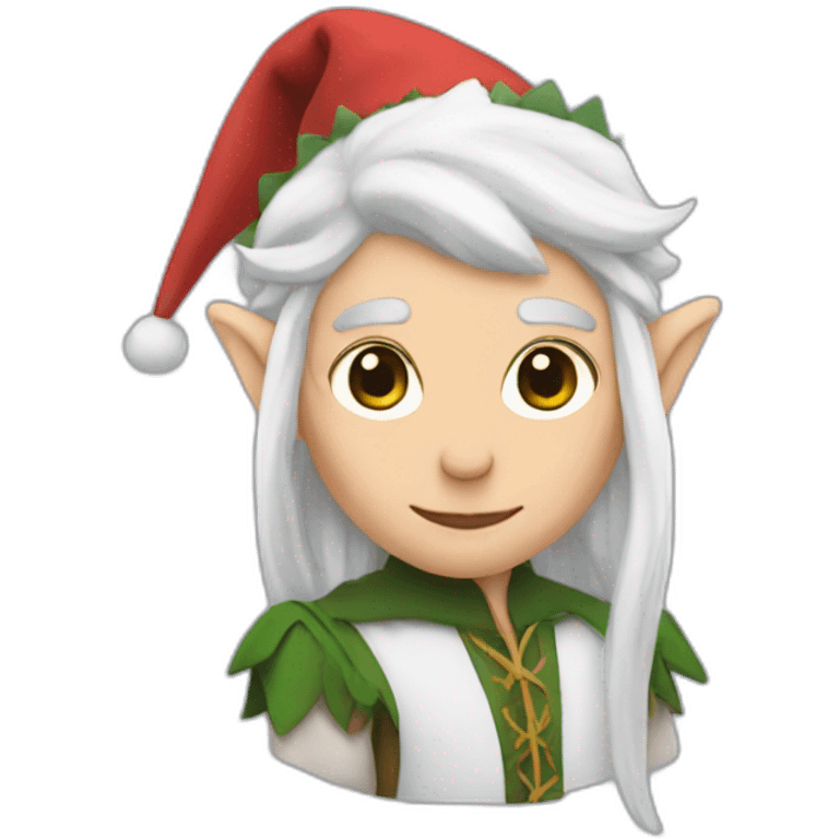 Elf with white hair emoji