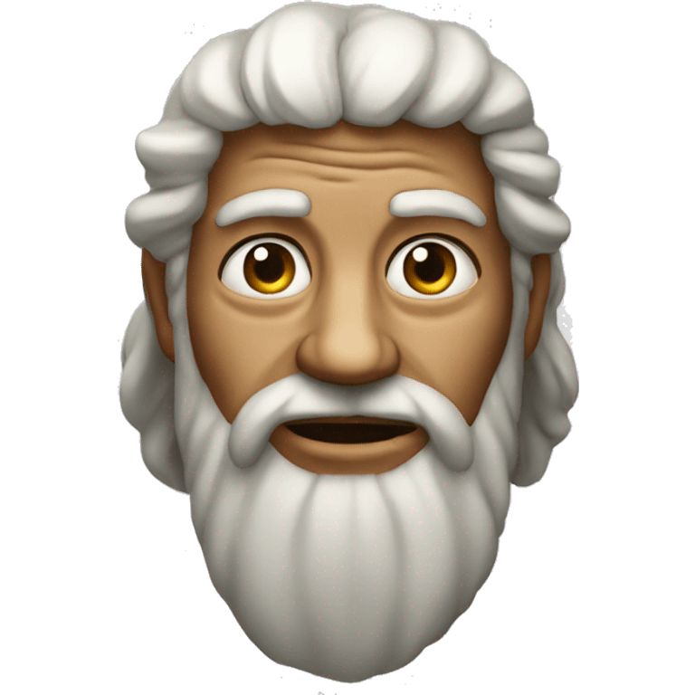 an ancient man with glas emoji