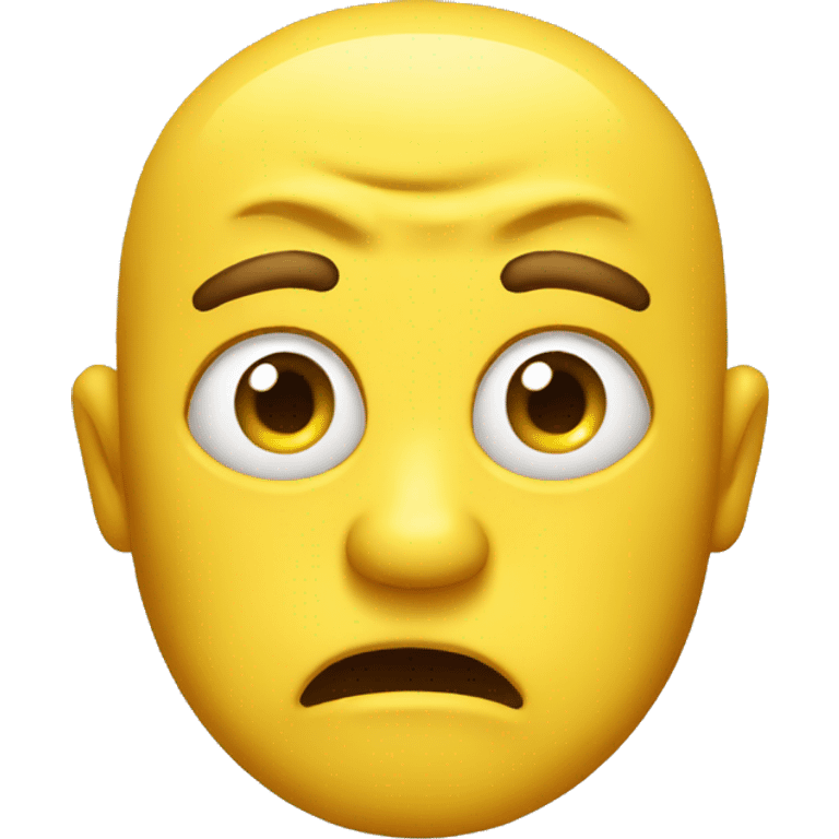 a constipated yellow face emoji emoji