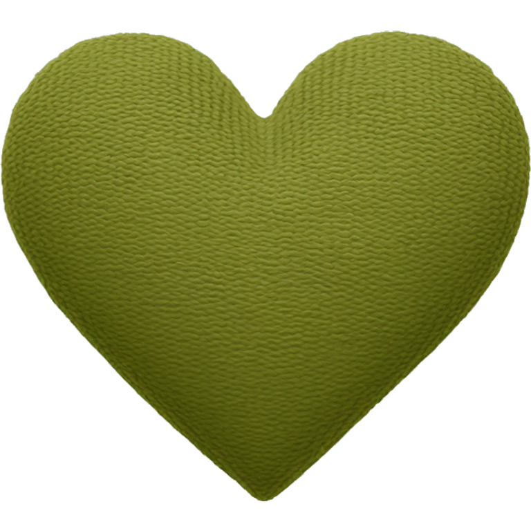 Heart light olive green emoji