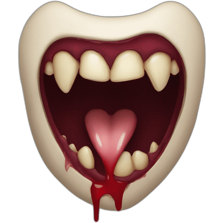 Vampire bite emoji