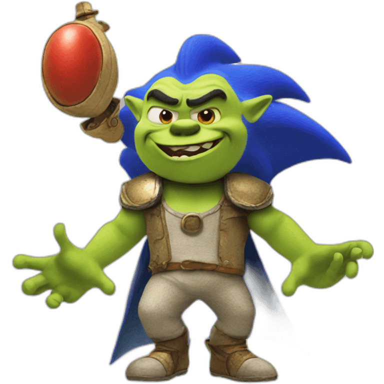 Sonic shrek emoji