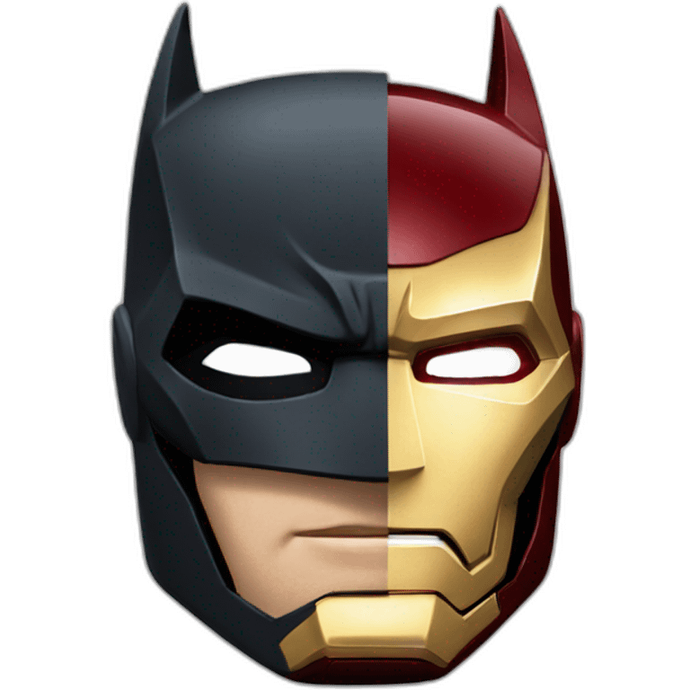 Batman and iron man emoji