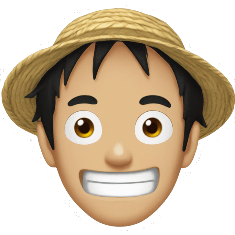 Create one piece character Luffy emoji  emoji