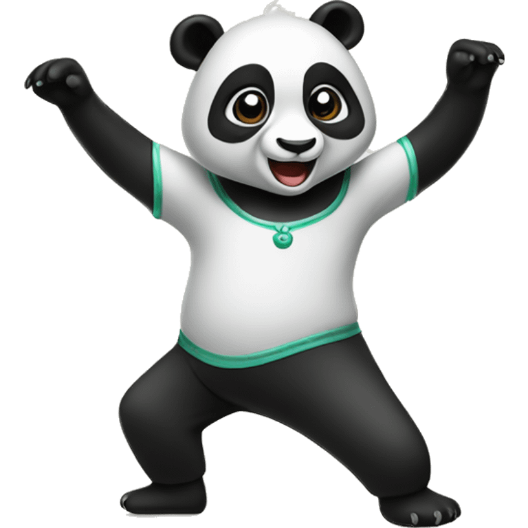 Dancing panda emoji