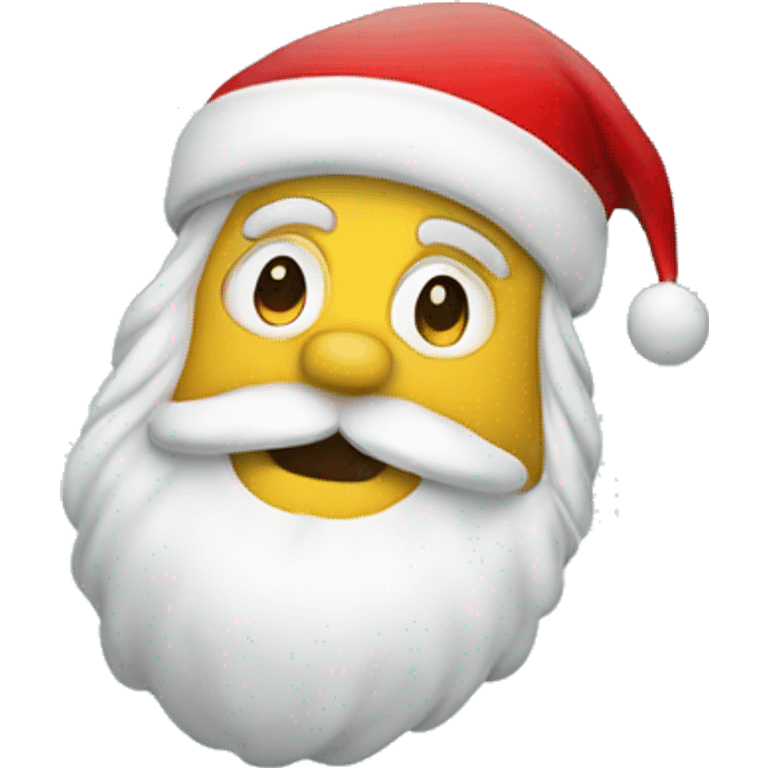 a glass ball with Santa Claus inside emoji