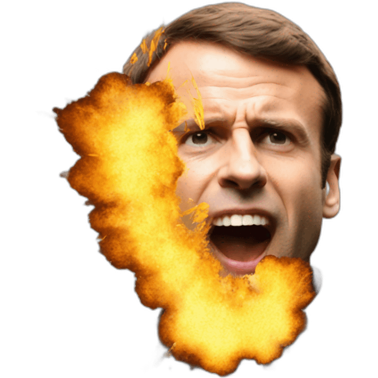 Macron explosion emoji