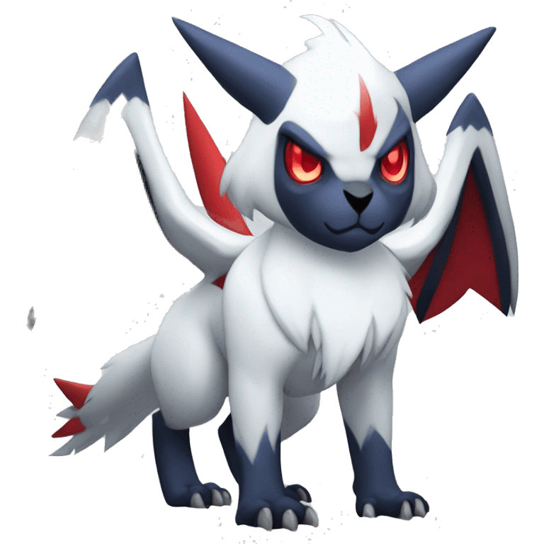 Cool Edgy Absol-Zangoose-Quilava, full body emoji