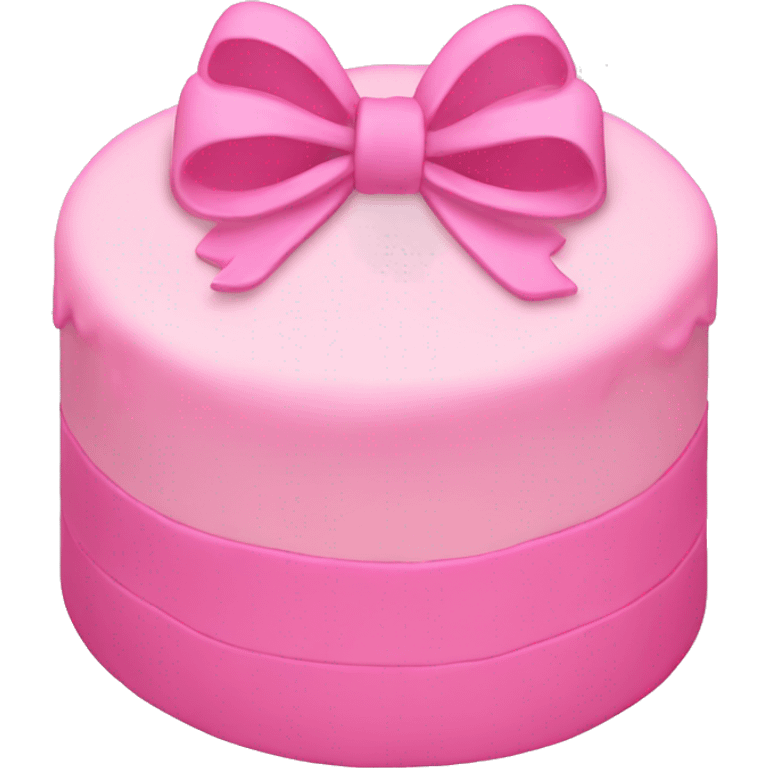 Bow light pink cake  emoji