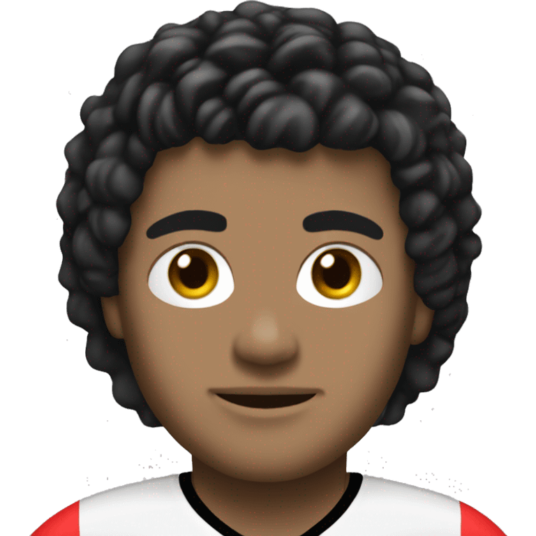 Paris footballer skin white, black hair ,number 19 emoji