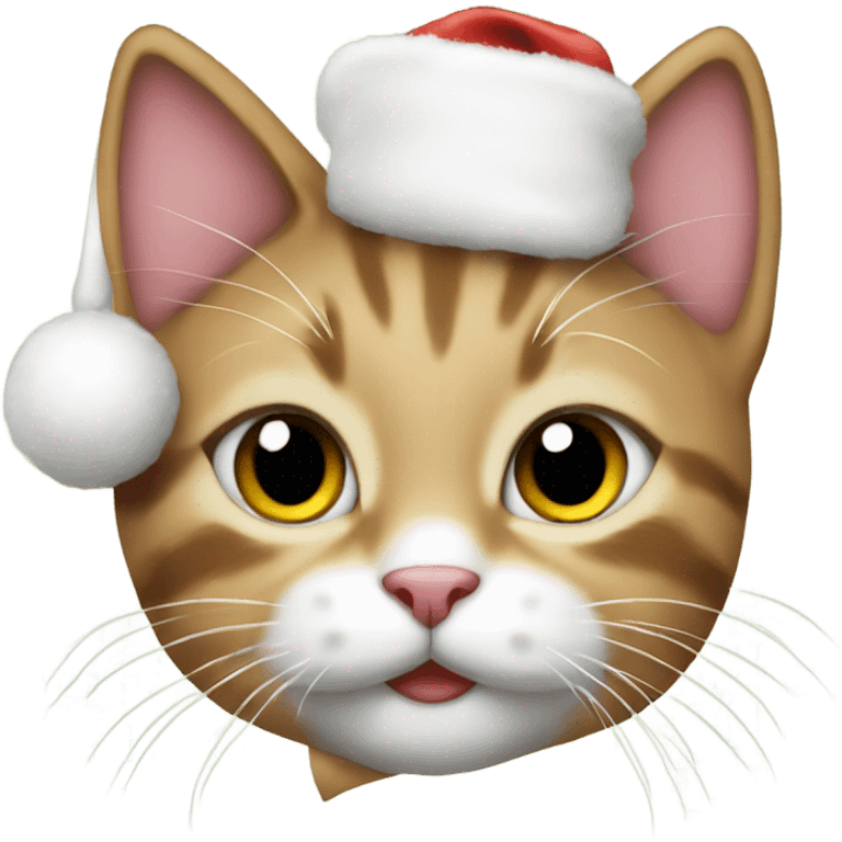 Christmas kitty emoji