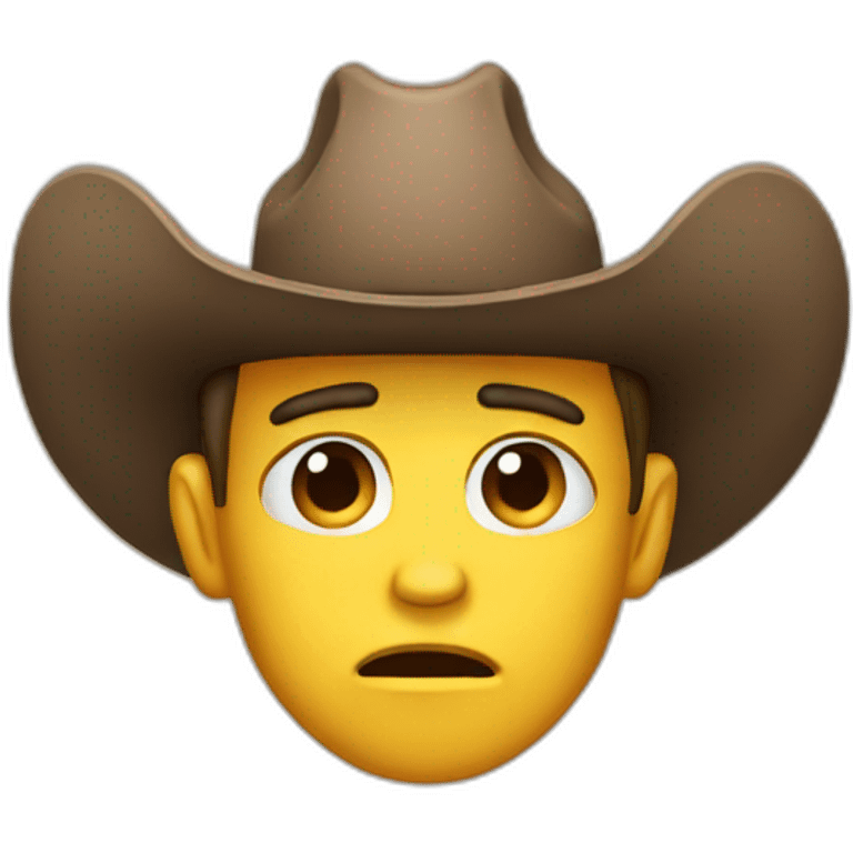 crying cowboy emoji