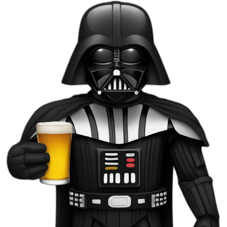 darth-vader with beer emoji