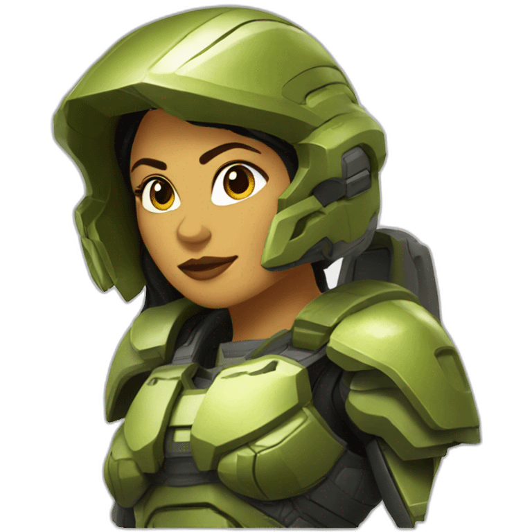 Halo Spartan Woman emoji