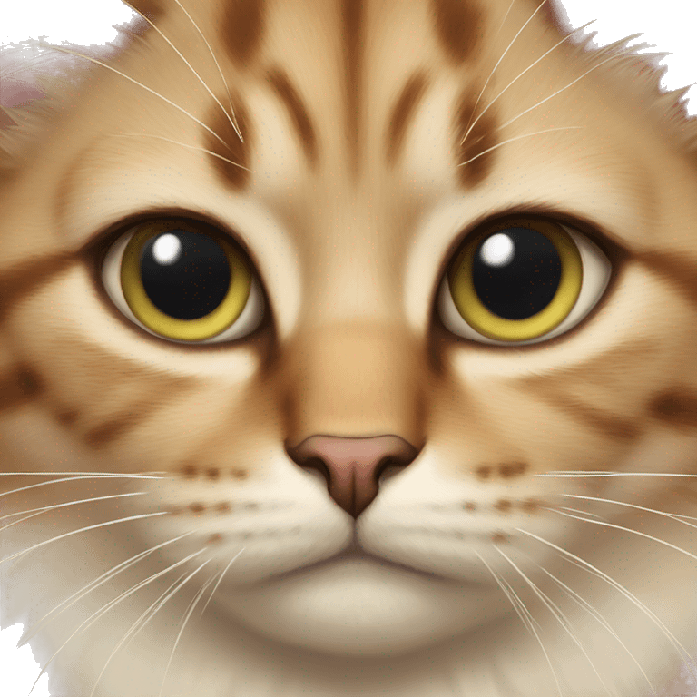 aeigeian Cat with triangle marking on nose emoji