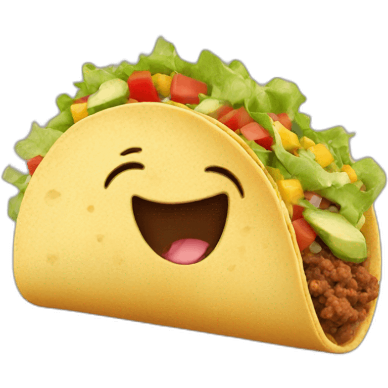 happy taco emoji