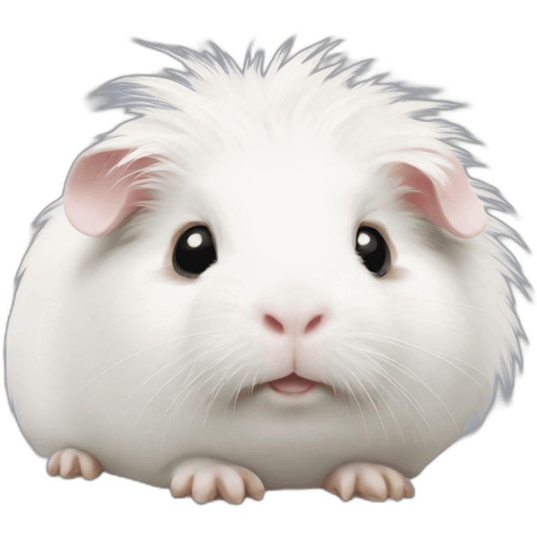 Totally White Guinea pig emoji