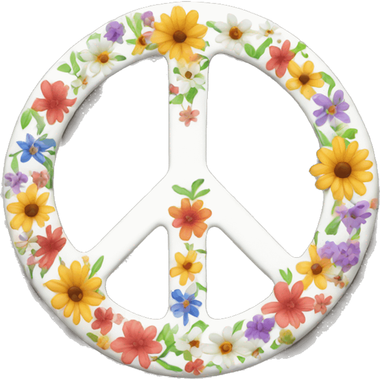 floral peace sign emoji