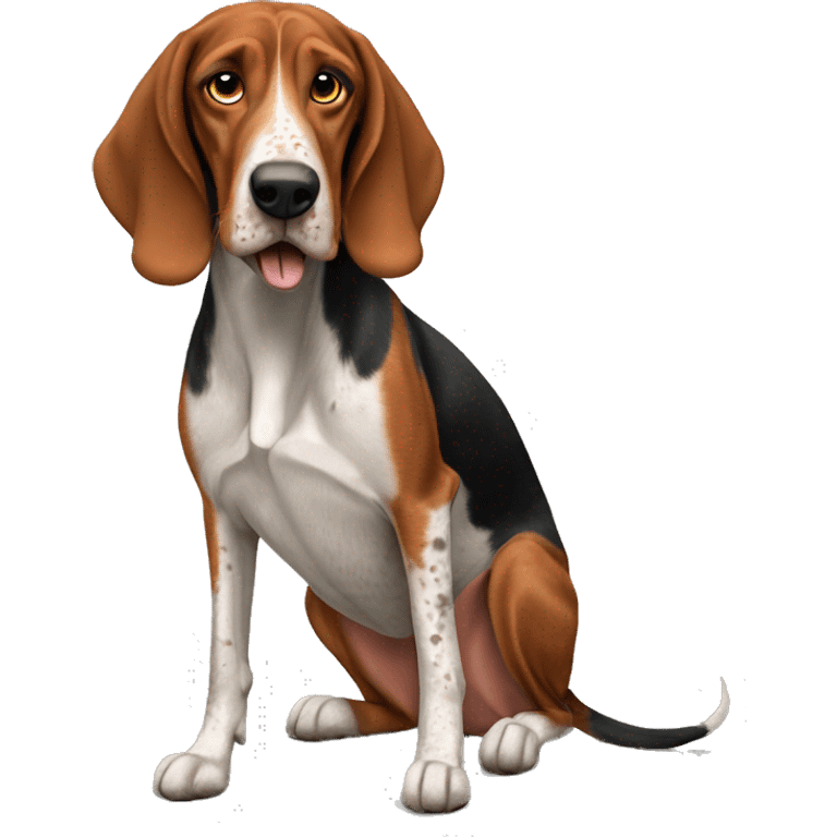 Redtick coonhound emoji