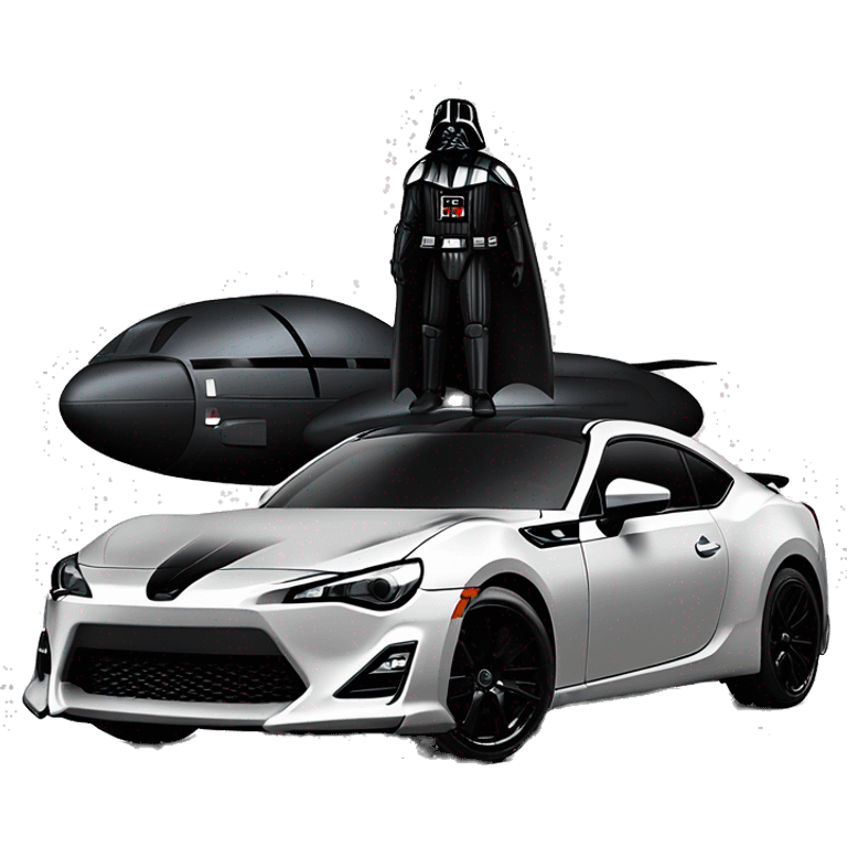 Darth Vader Batman and First Order Jet Trooper themed Scion FR-S  emoji