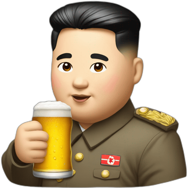 Kim jung un beer emoji