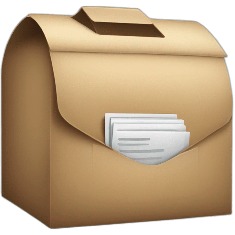 Secrétaire qui tape un courrier emoji