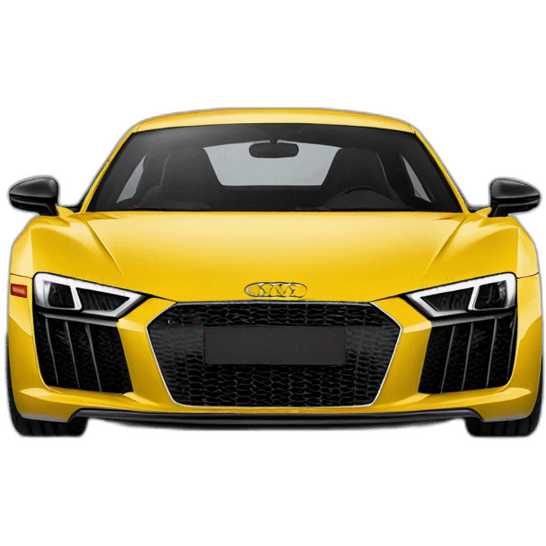 audi r8 yellow emoji