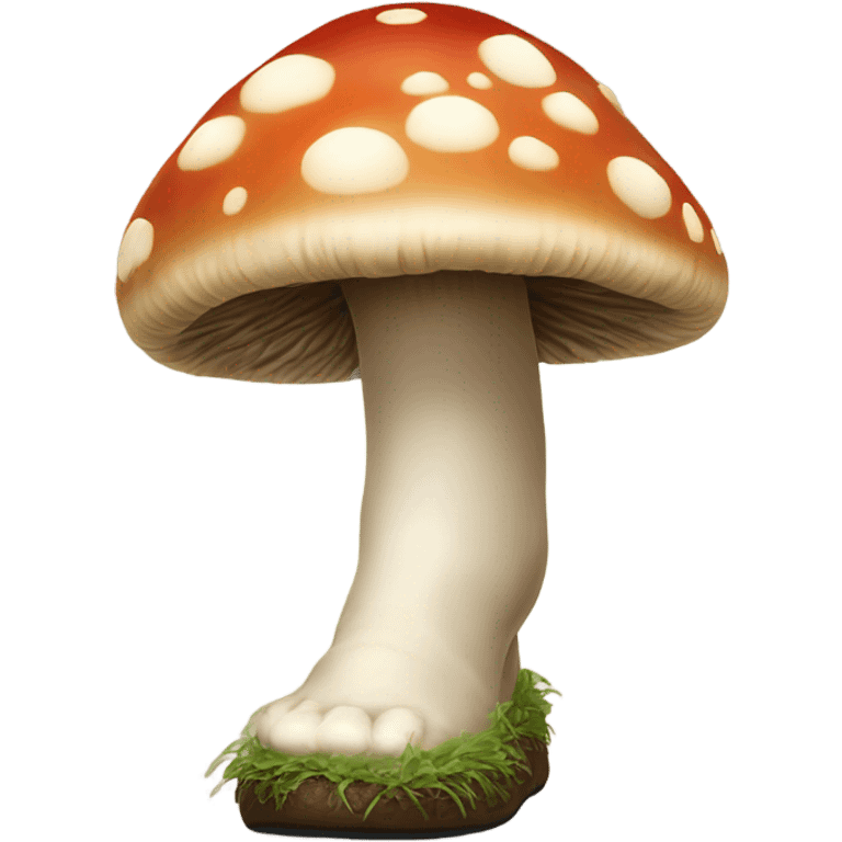 Mushrooms growing on a foot  emoji