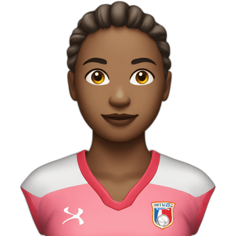 fille avec maillot de foot emoji