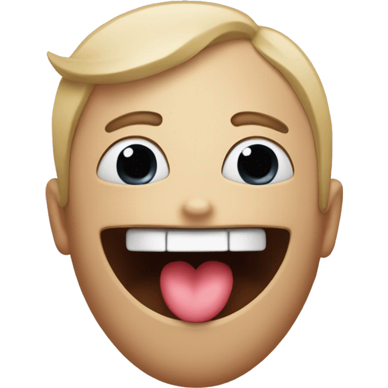 An emoji with heart eyes and a wide open mouth  emoji