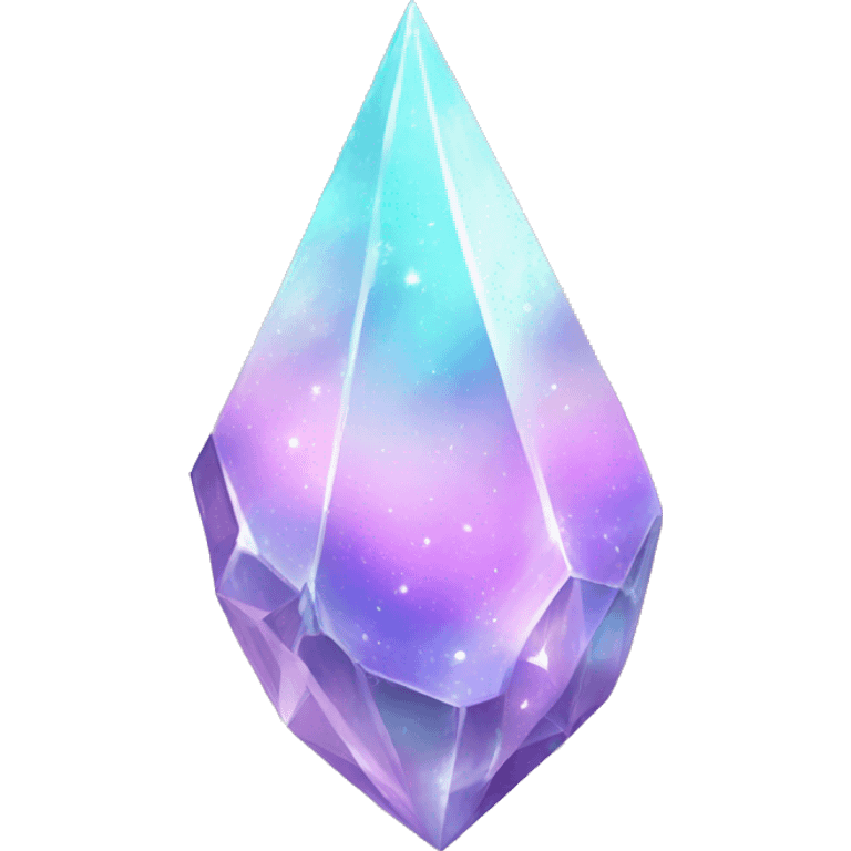 Pastel nebula crystal shard gem emoji