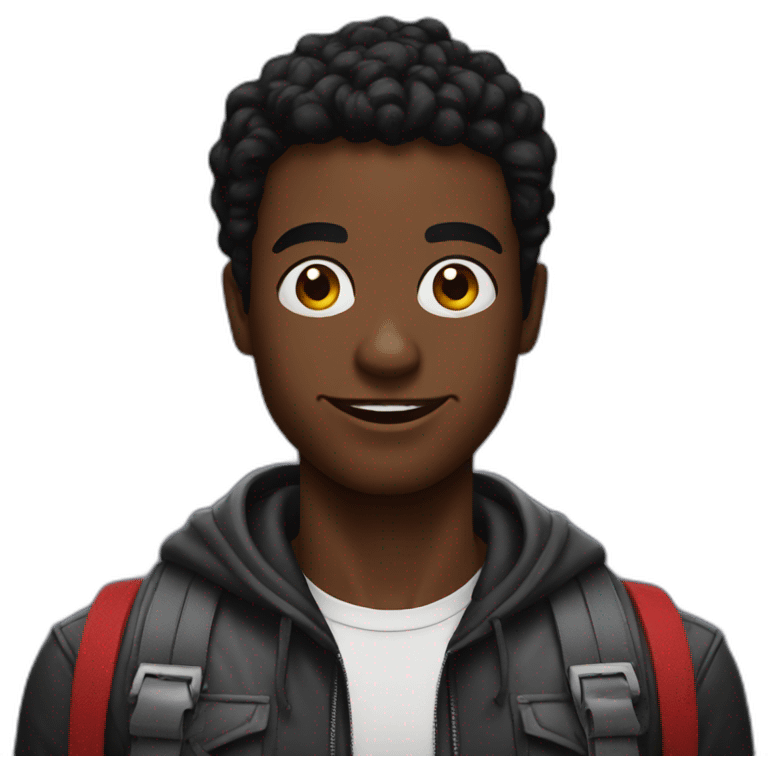 Black Spiderman emoji