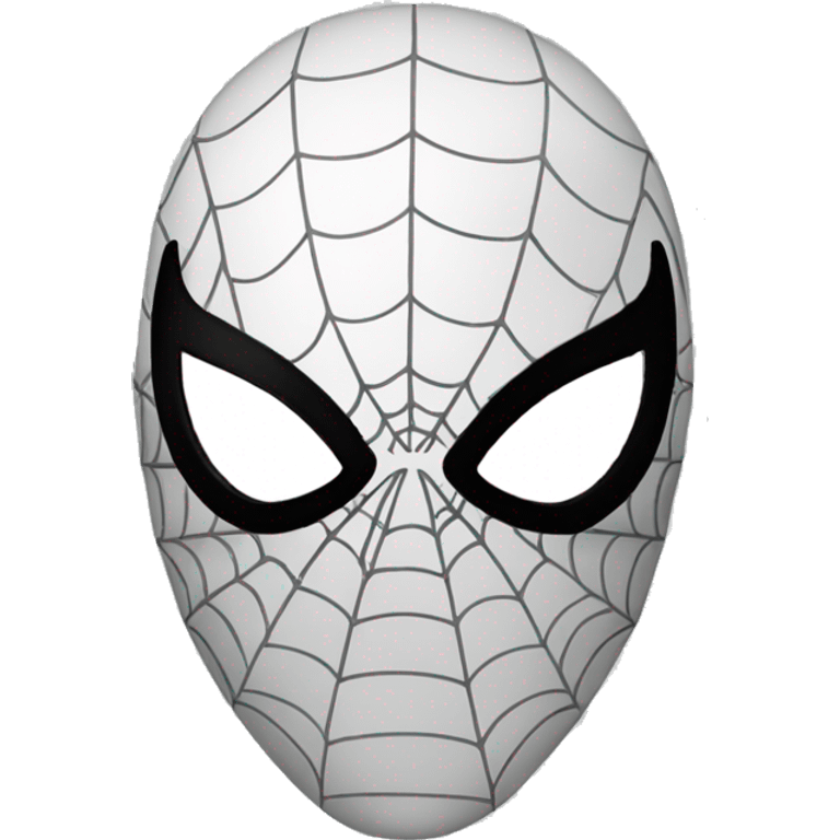 black Spider-man mask emoji