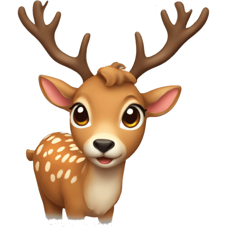 cute deer emoji