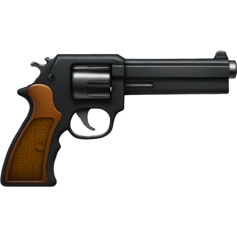 gun with black emoji