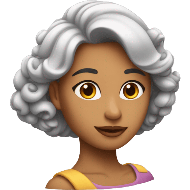 Una mujer muy enamorada emoji